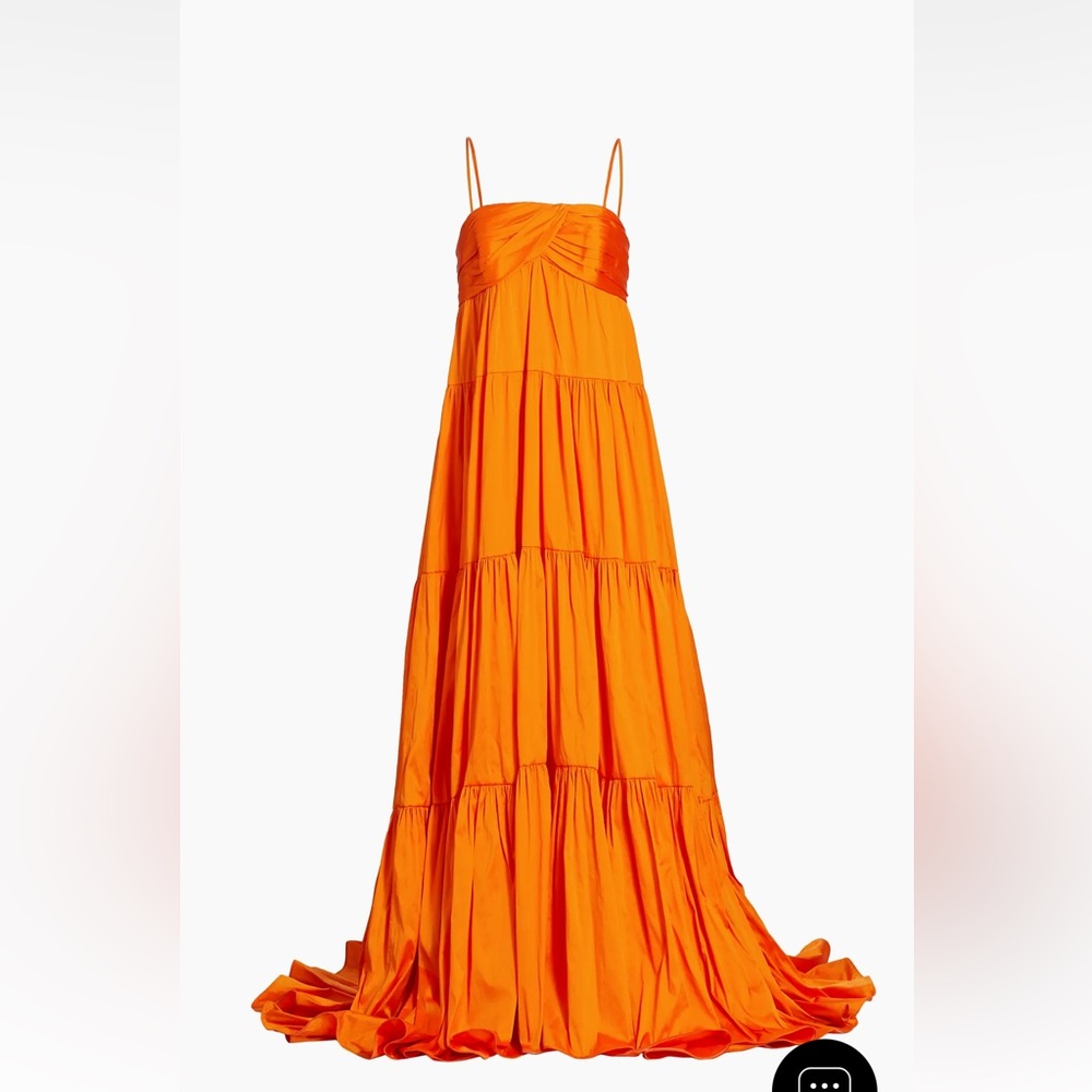Amsale taffeta gown